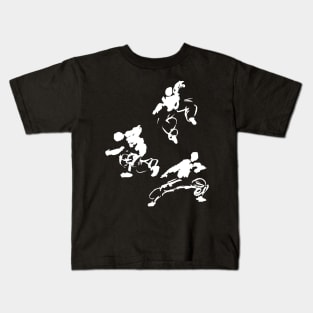 kung-fu martialarts figures Kids T-Shirt